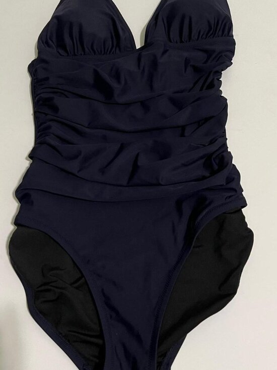 J. Crew Other - J.Crew Navy Ruched One Piece Swimsuit Women's Size 8, Like New